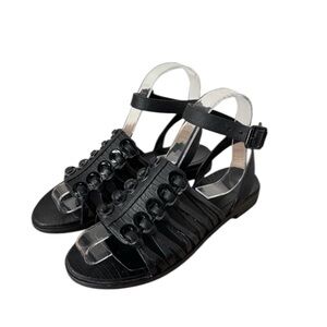 Authentic Givenchy Strappy Ring-Detail Sandals